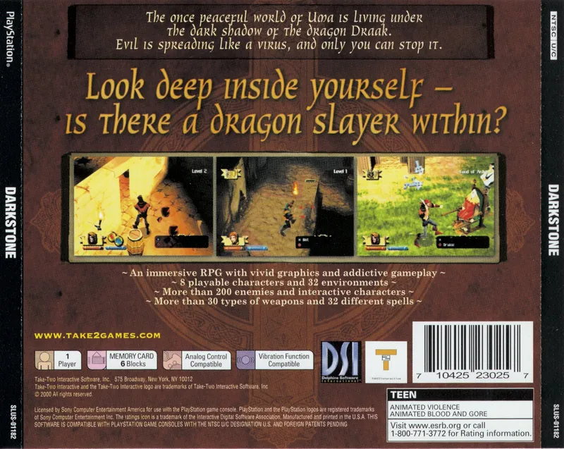 Darkstone: Evil Reigns box back