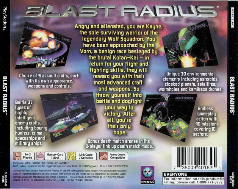 Blast Radius box back