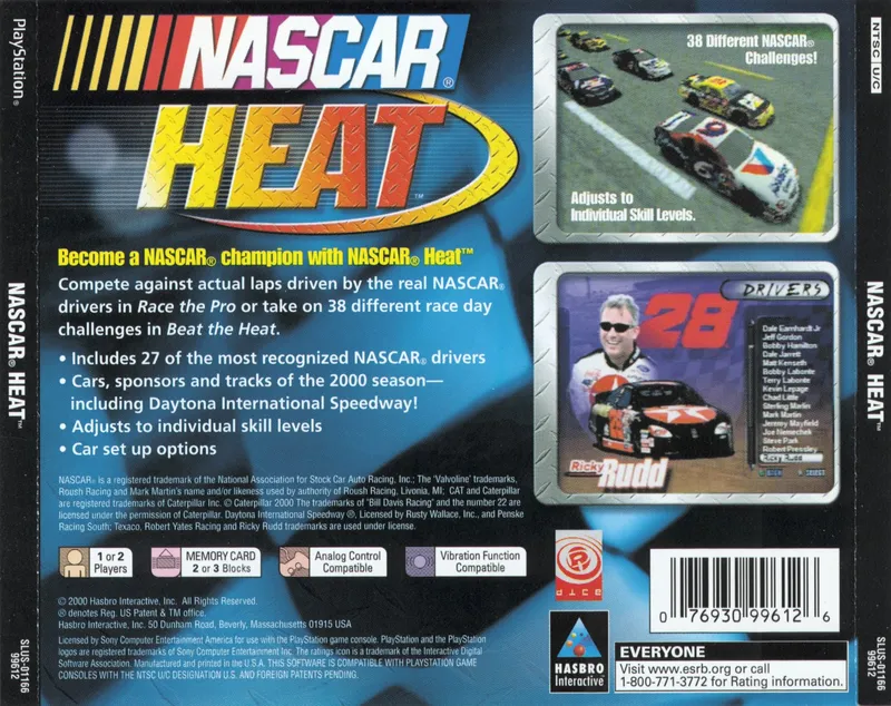 NASCAR Heat box back