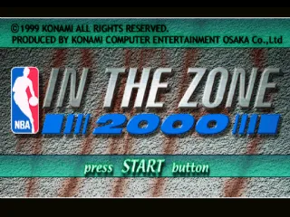 NBA In the Zone 2000 screenshot