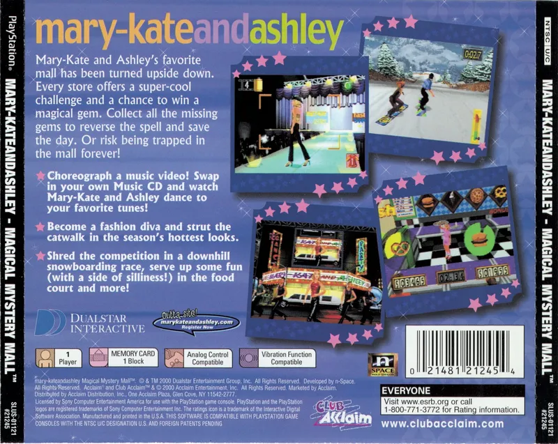 Mary-Kate and Ashley: Magical Mystery Mall box back