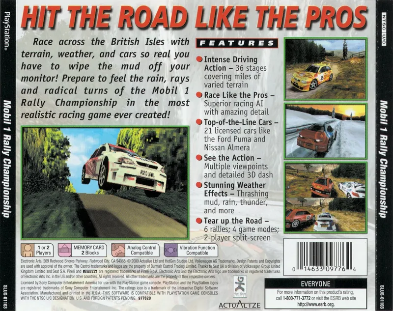 Mobil 1 Rally Championship box back