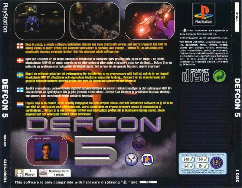 Defcon 5: Peace Has a Price... box back