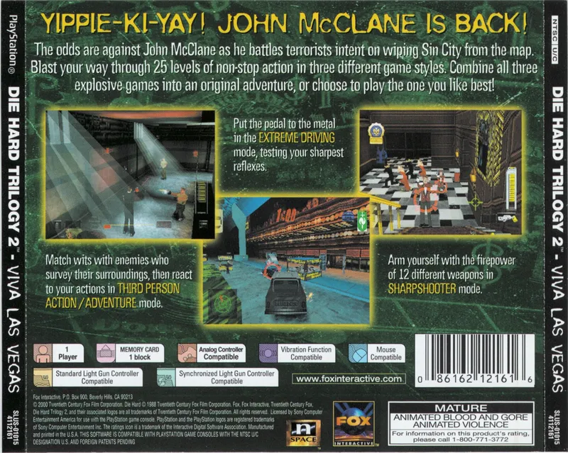 Die Hard Trilogy 2: Viva Las Vegas box back
