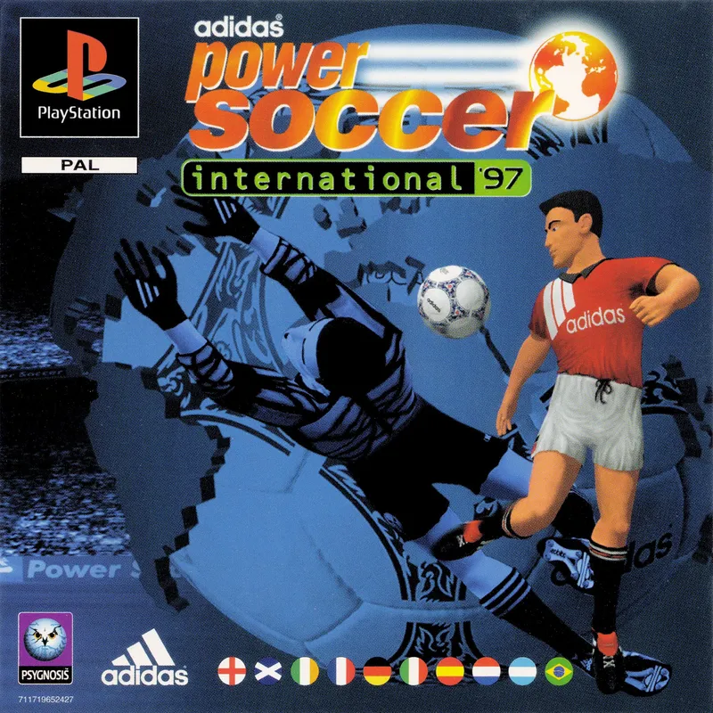 Adidas Power Soccer International '97 cover art for Sony Playstation