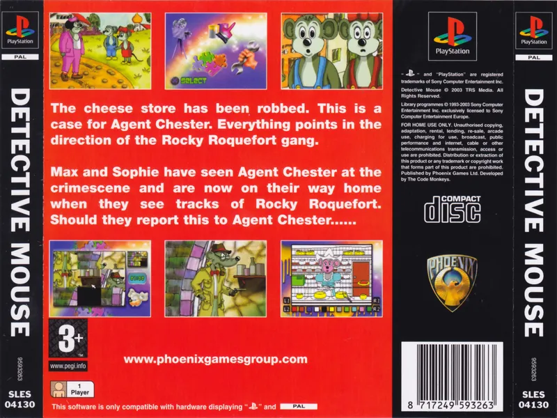 Detective Mouse box back