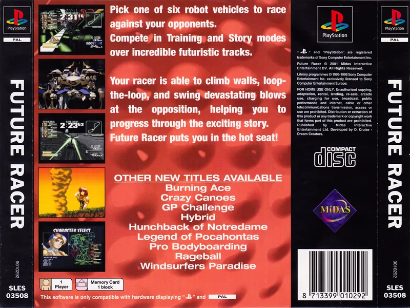 Future Racer box back