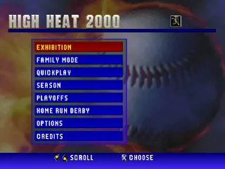 Backdrop artwork for High Heat Baseball 2000