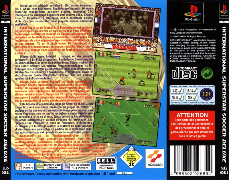International Superstar Soccer Deluxe box back