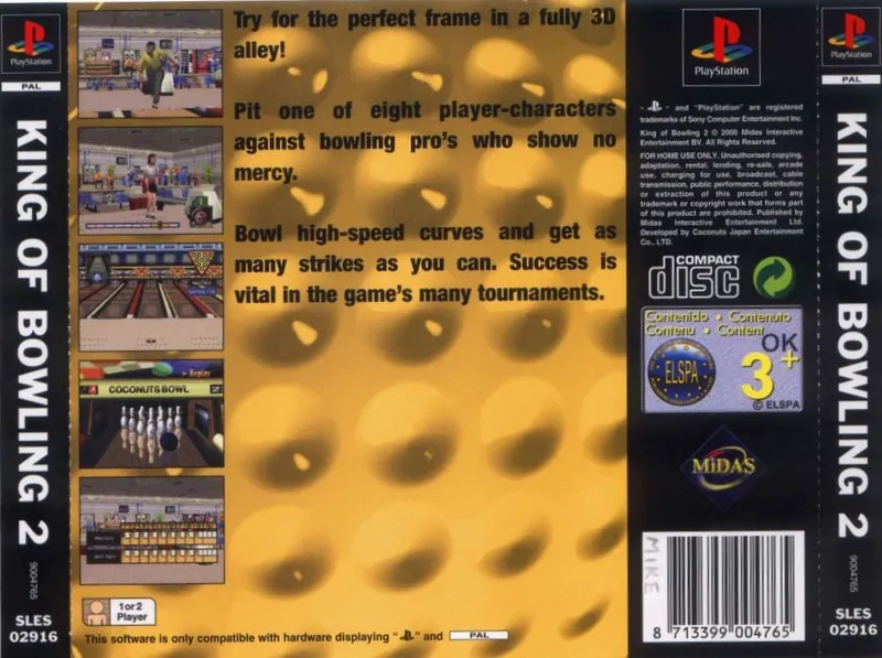 King of Bowling 2 box back