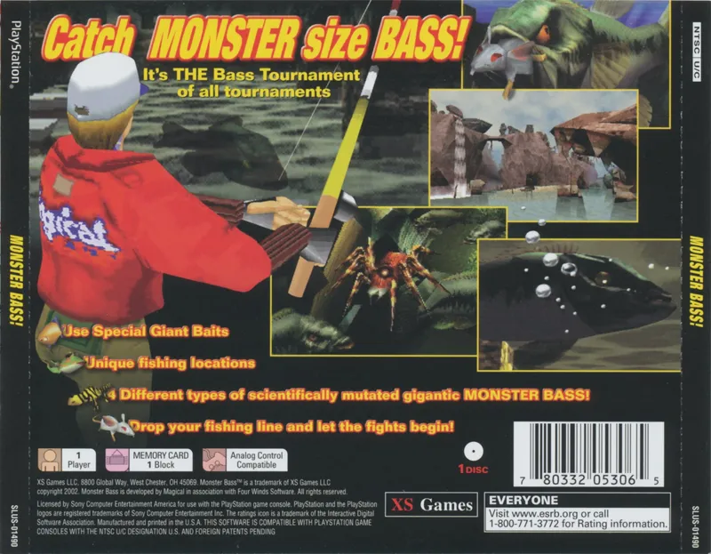 Monster Bass! box back