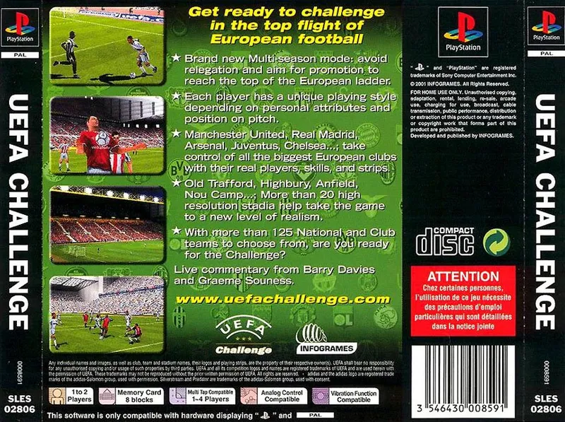 UEFA Challenge box back