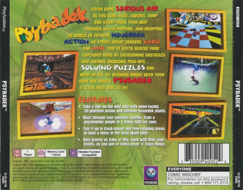 Psybadek box back