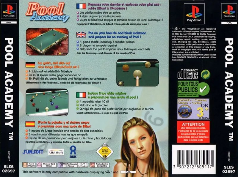 Pool Academy box back