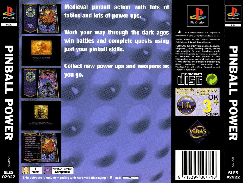 Pinball Power box back