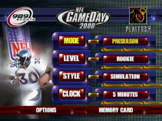 NFL GameDay 2000 screenshot