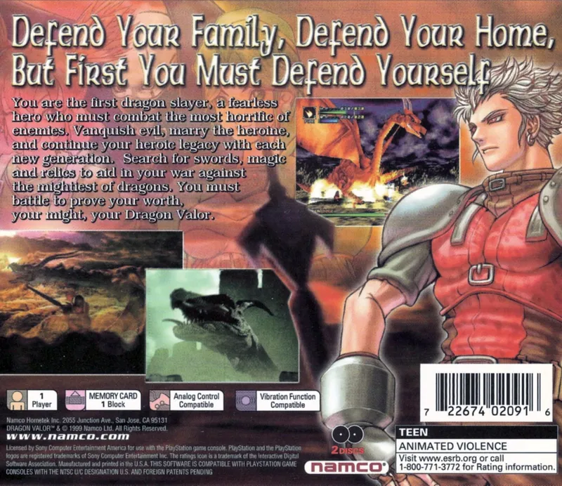 Dragon Valor box back