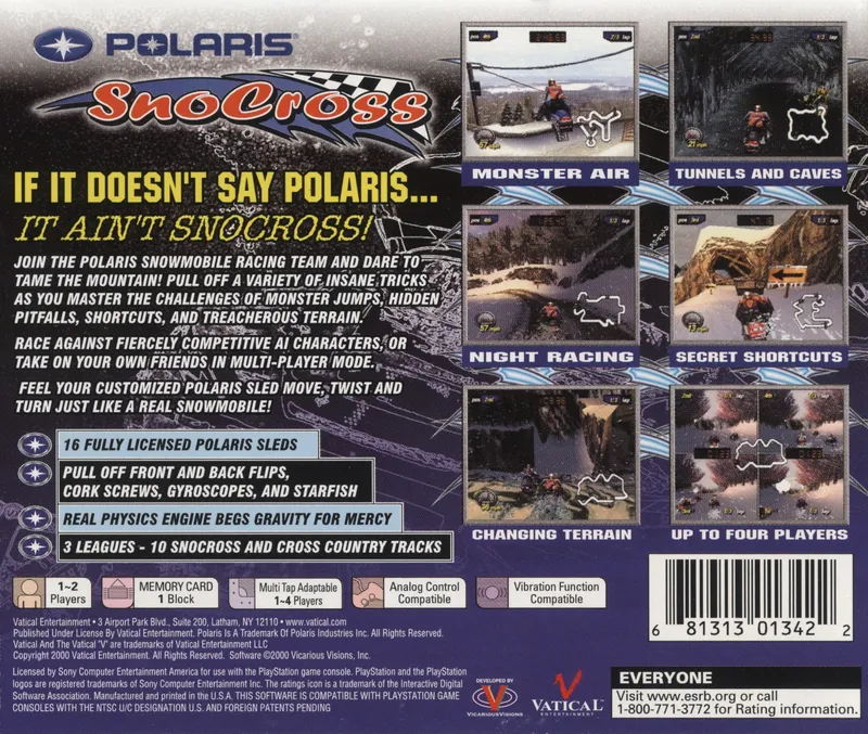 Polaris SnoCross box back