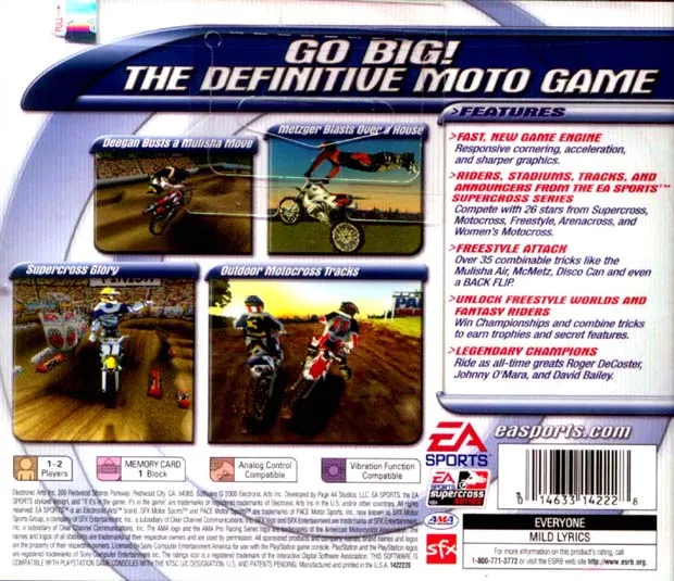 Supercross box back