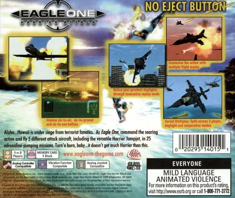 Eagle One: Harrier Attack box back