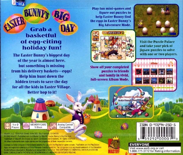 Easter Bunny's Big Day box back