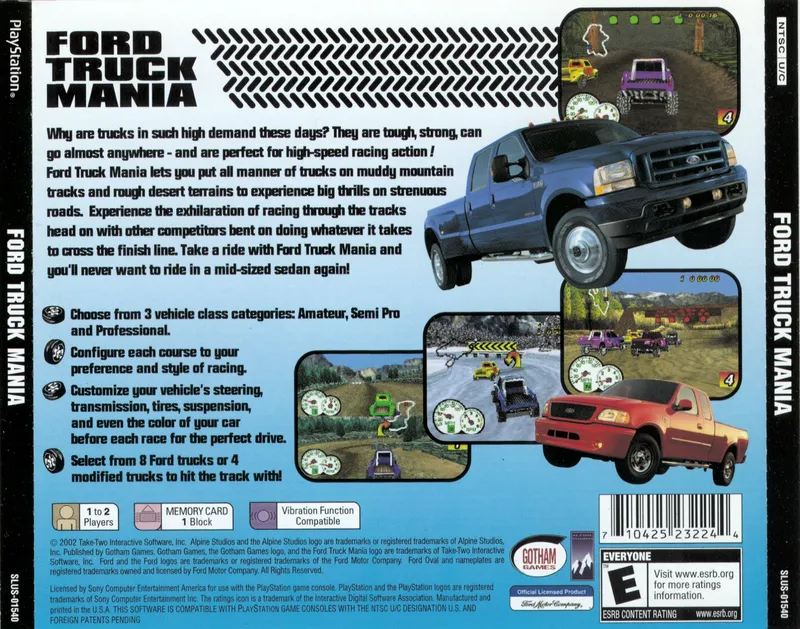 Ford Truck Mania box back