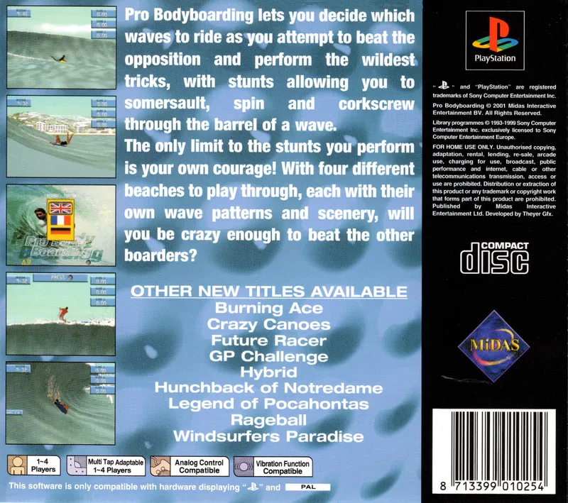 Pro Bodyboarding box back