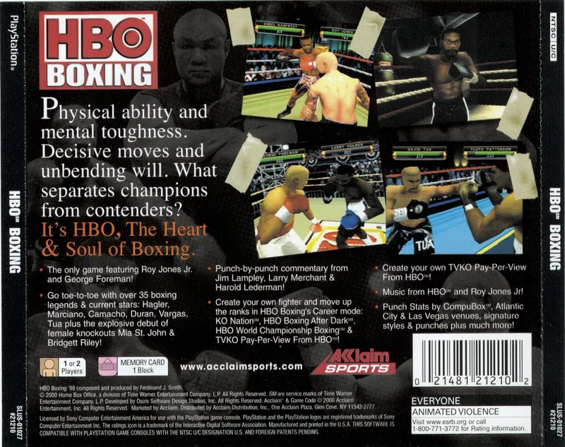 HBO Boxing box back