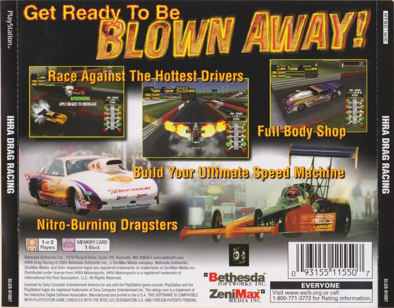 IHRA Drag Racing box back