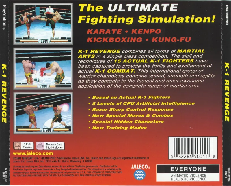 K-1 Revenge box back