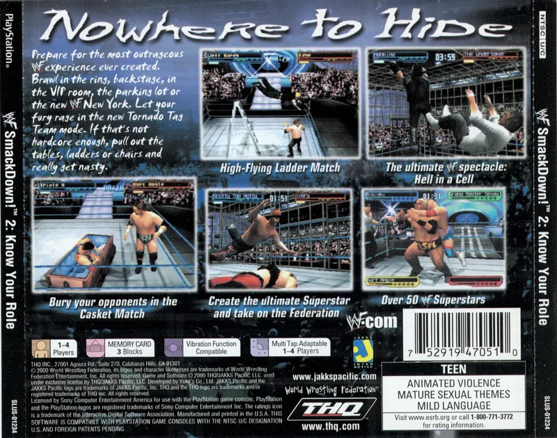 WWF Smackdown! 2: Know Your Role box back