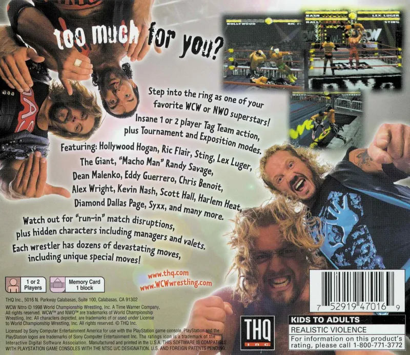 WCW Nitro box back