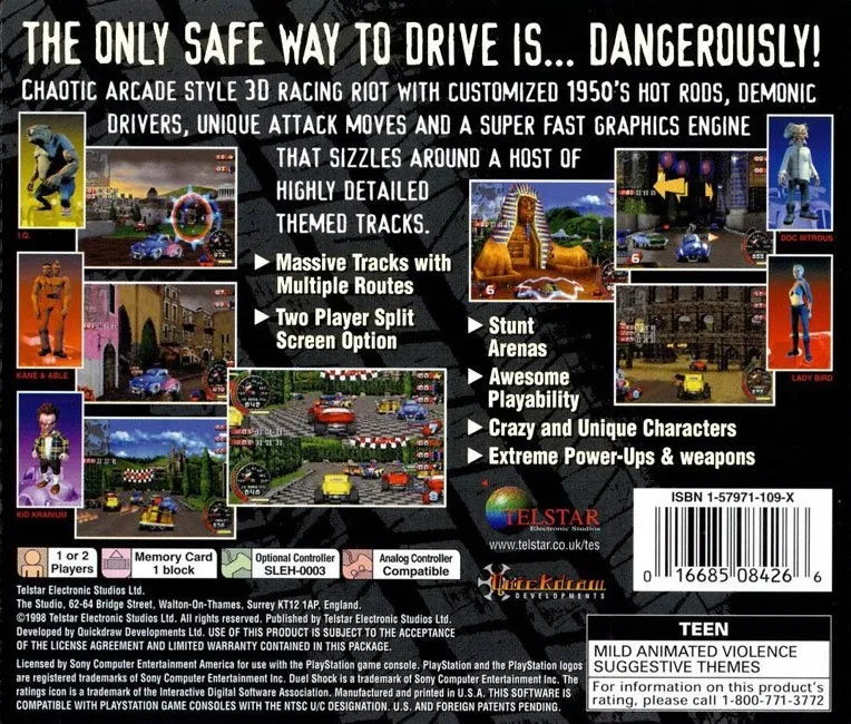 Wreckin Crew: Drive Dangerously box back