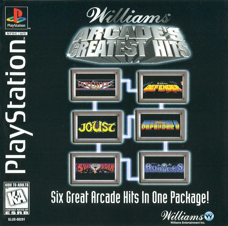 Williams Arcade's Greatest Hits box art