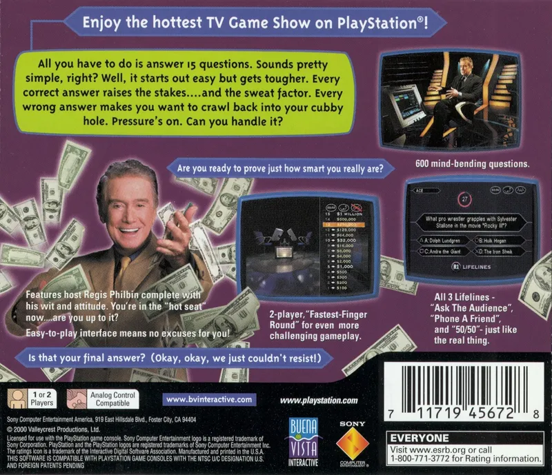 Who Wants To Be A Millionaire: 2nd Edition box back