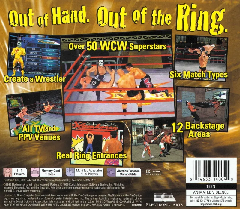 WCW Mayhem box back