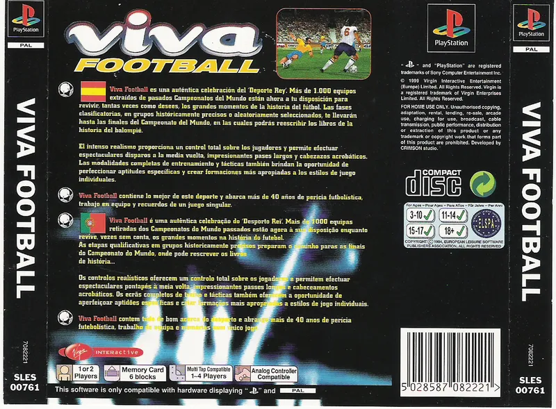 Viva Soccer box back