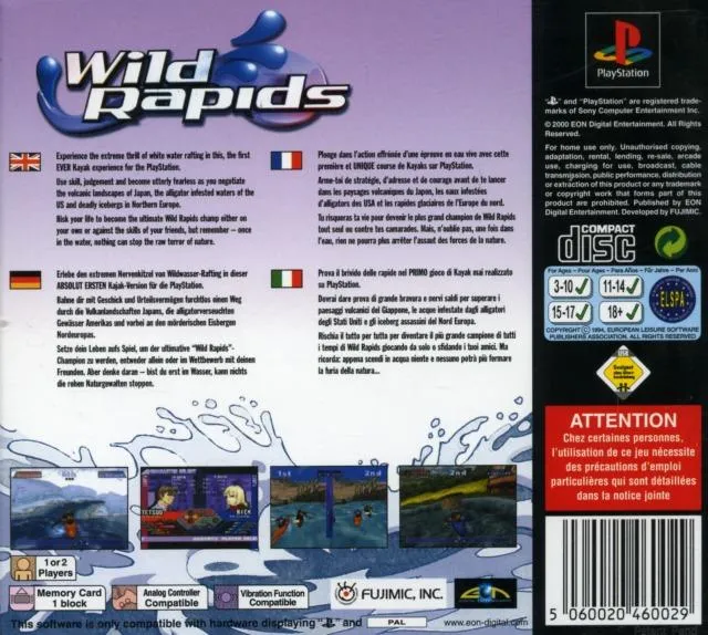 Wild Rapids box back