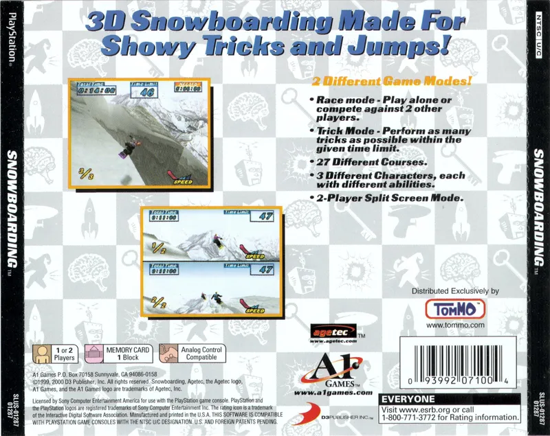 Snowboarding box back