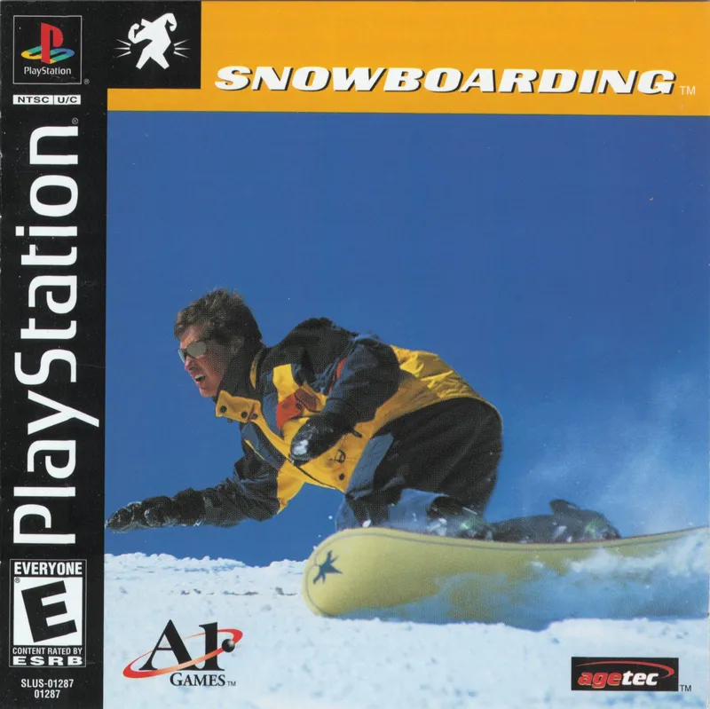 Snowboarding box art