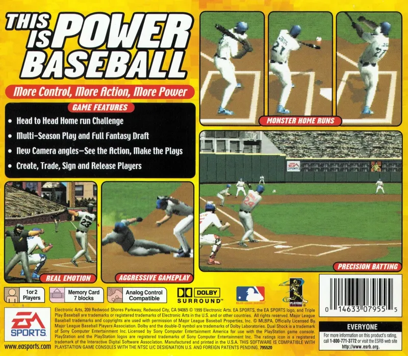 Triple Play 2000 box back