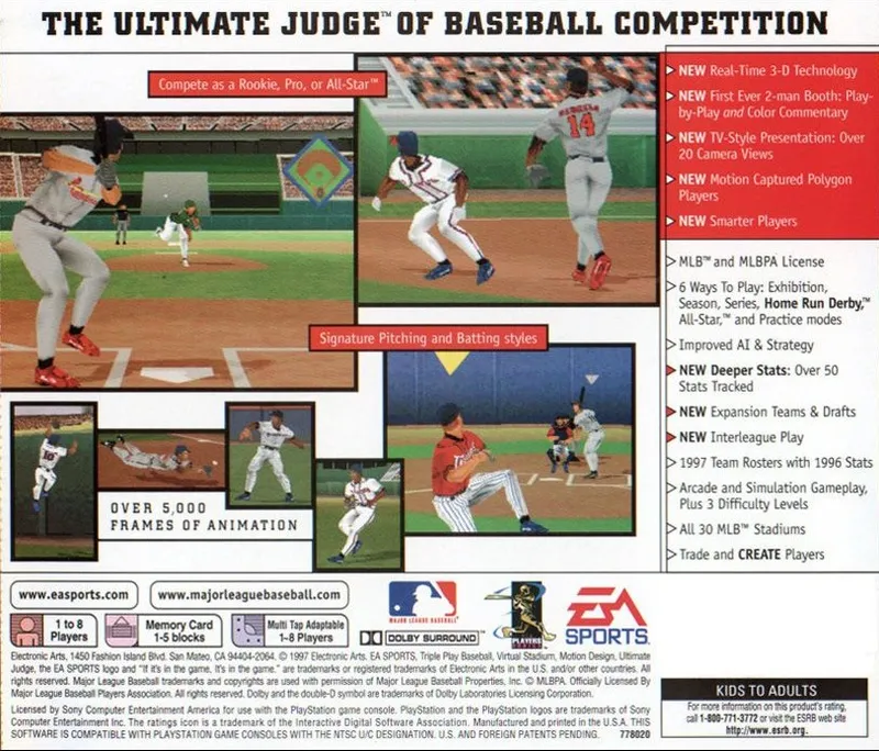 Triple Play 98 box back