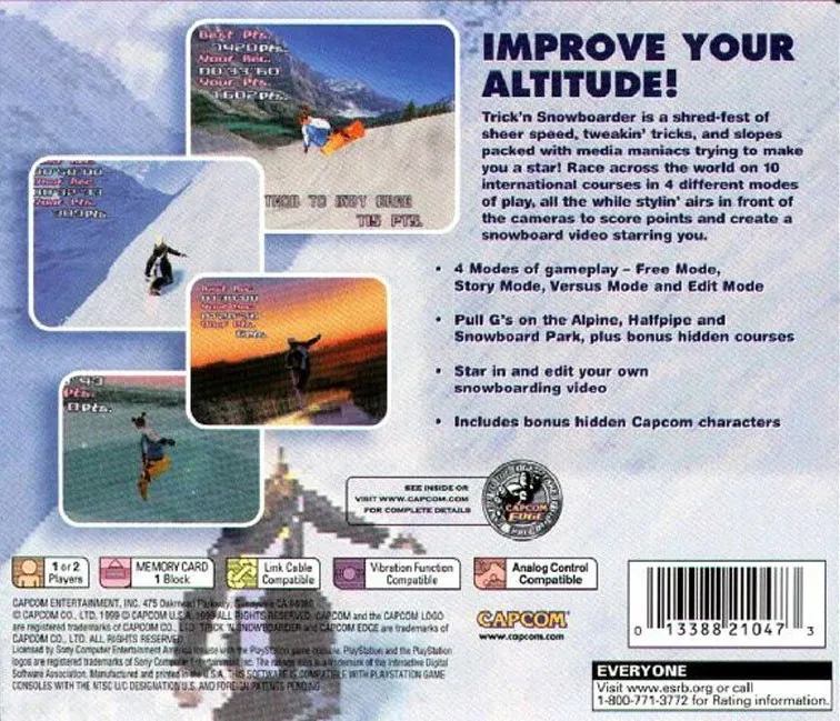Trick'N Snowboarder box back