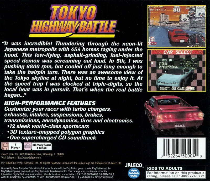 Tokyo Highway Battle box back