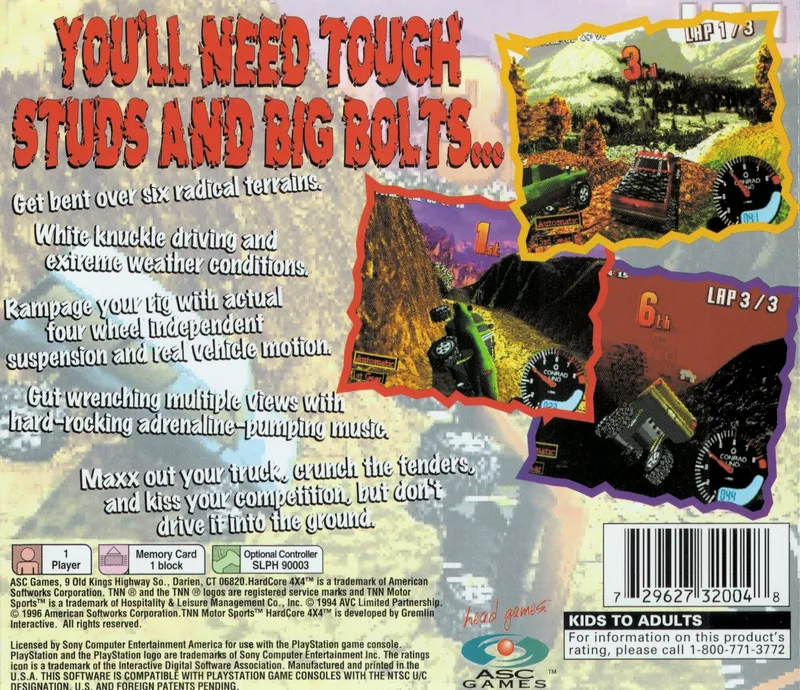 TNN Motor Sports: Hardcore 4x4 box back