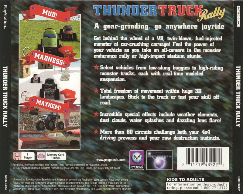 Thunder Truck Rally box back