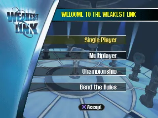 Weakest Link screenshot