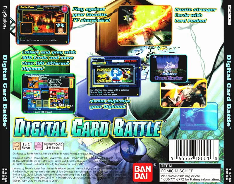 Digital Card Battle box back