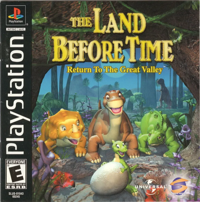 The Land Before Time: Return to the Great Valley cover art for Sony Playstation
