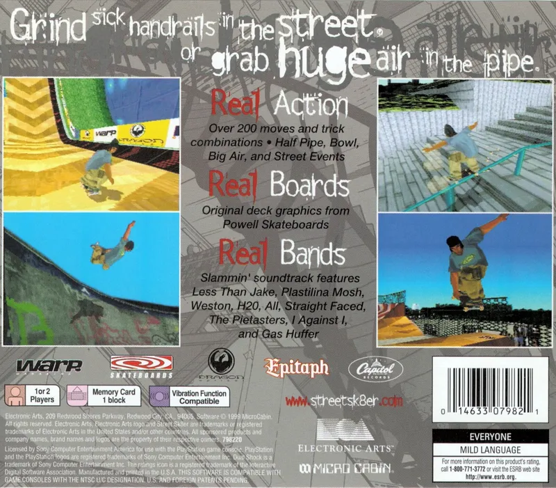 Street Sk8er box back